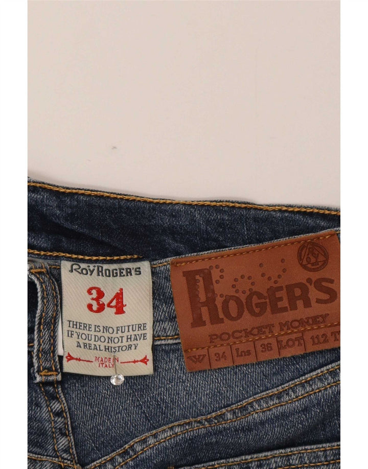 Мужские прямые джинсы Roy Rogers W34 L32, синий хлопок