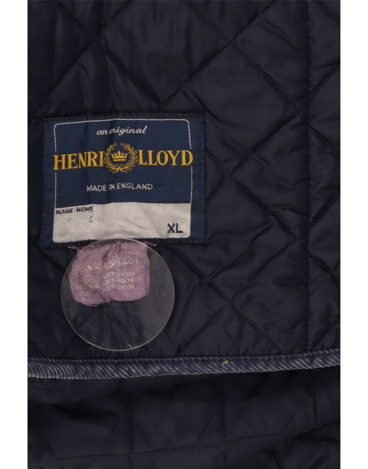 Henri Lloyd Мужская стеганая куртка UK 42 XL Темно-синий нейлон
