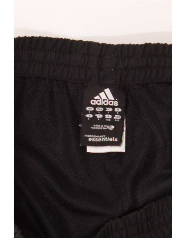 Мужские спортивные шорты Adidas Climalite, большие черные из полиэстера