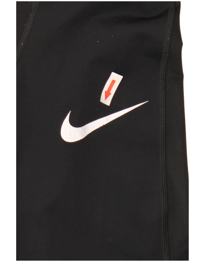 Мужские леггинсы с рисунком Nike Dri Fit, маленькие черные