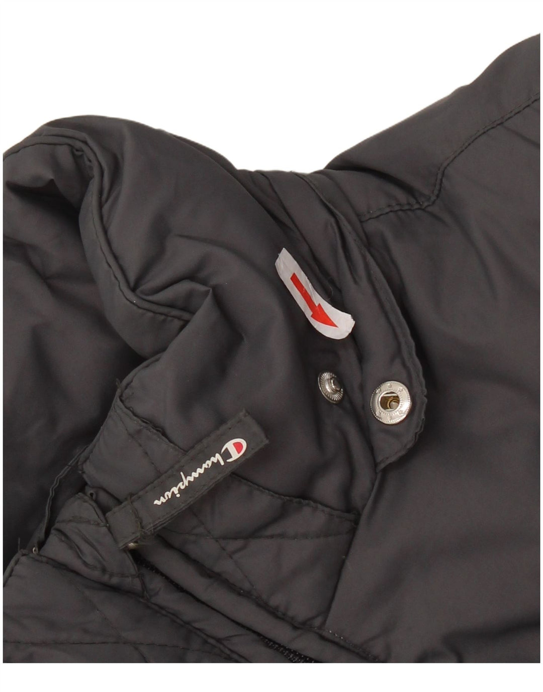 Стеганая куртка Champion для мальчиков 11–12 лет, большой размер, серый полиамид