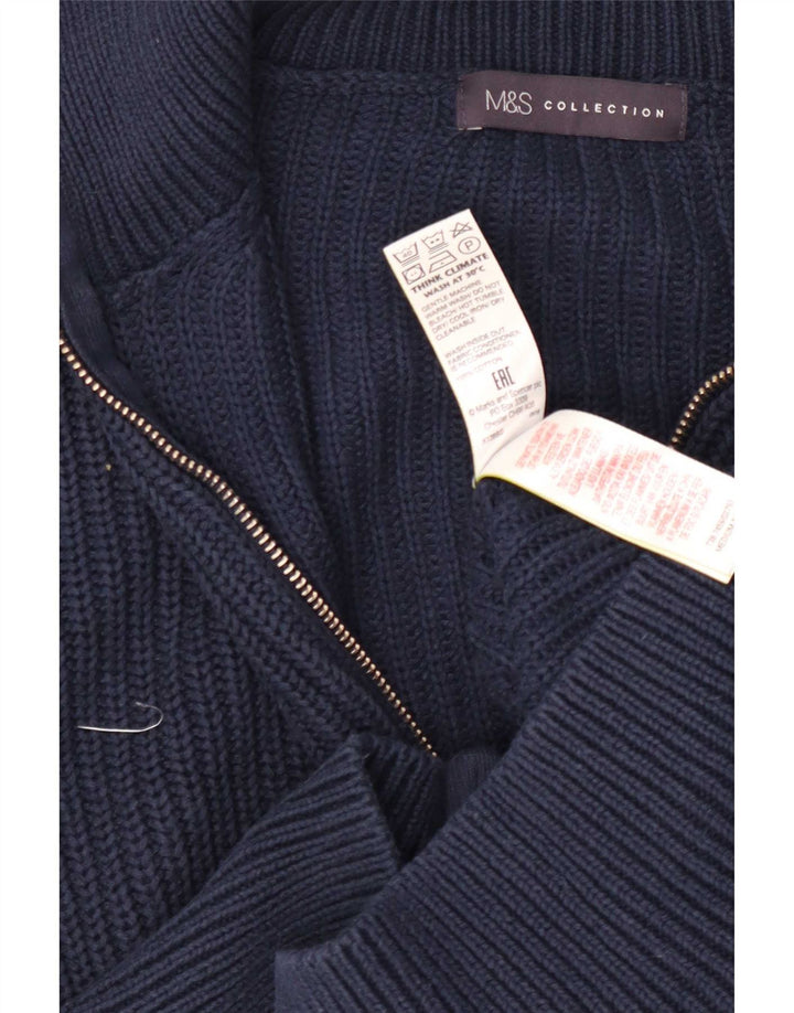 Женский укороченный кардиган Marks & Spencer UK 12, средний темно-синий