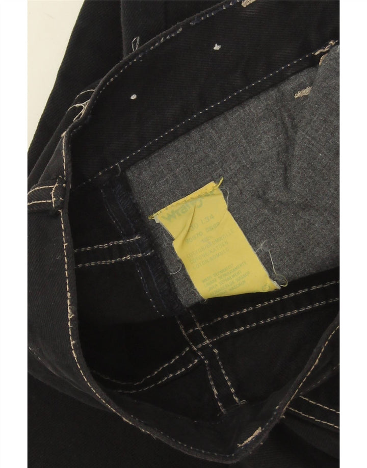 Мужские прямые джинсы Wrangler W34 L34, черный хлопок