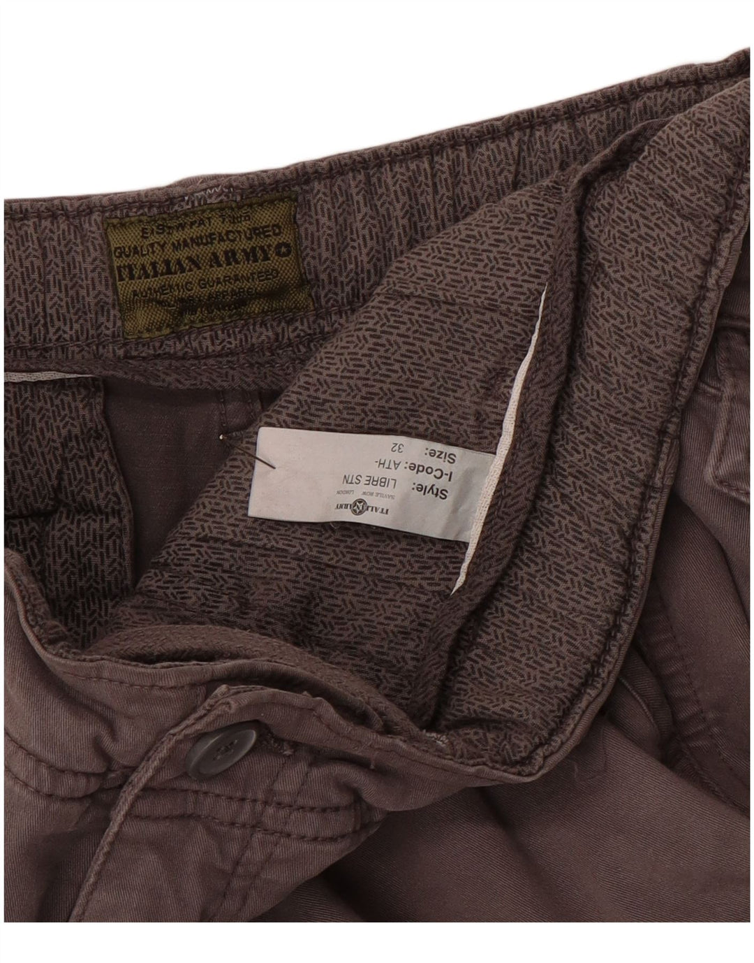 Мужские шорты карго VINTAGE W32 средние коричневые