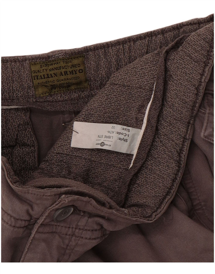 Мужские шорты карго VINTAGE W32 средние коричневые