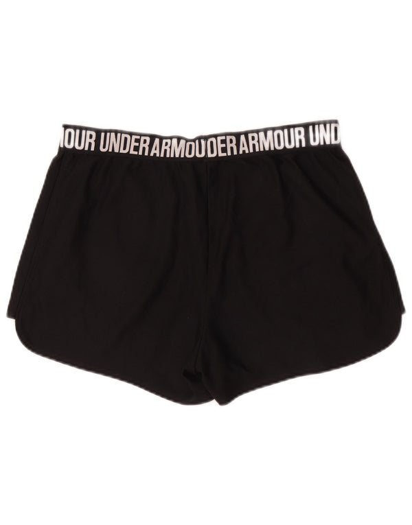 Женские спортивные шорты с рисунком Under Armour Heat Gear UK 14, большие черные