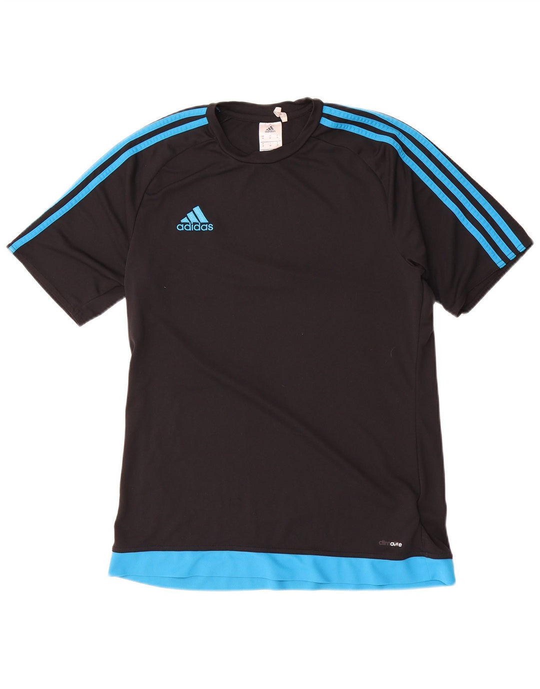 Мужская футболка Adidas Climalite Top Medium Black с цветными блоками из полиэстера