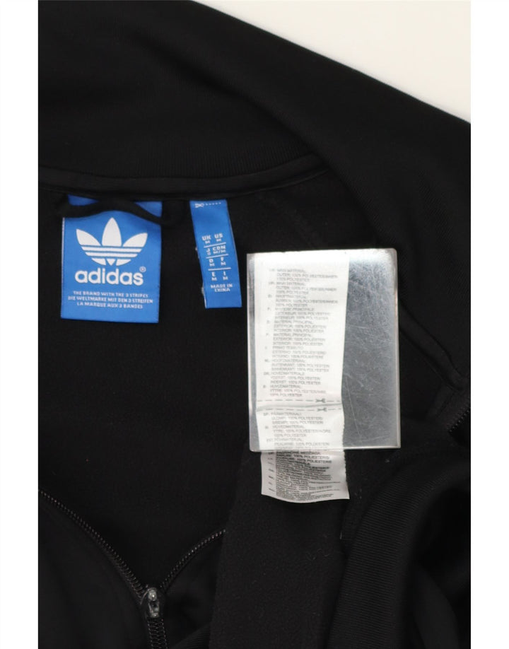ADIDAS Mens Tracksuit Top Jacket Medium Black Colourblock Polyester Vintage Adidas and Second-Hand Adidas from Messina Hembry 