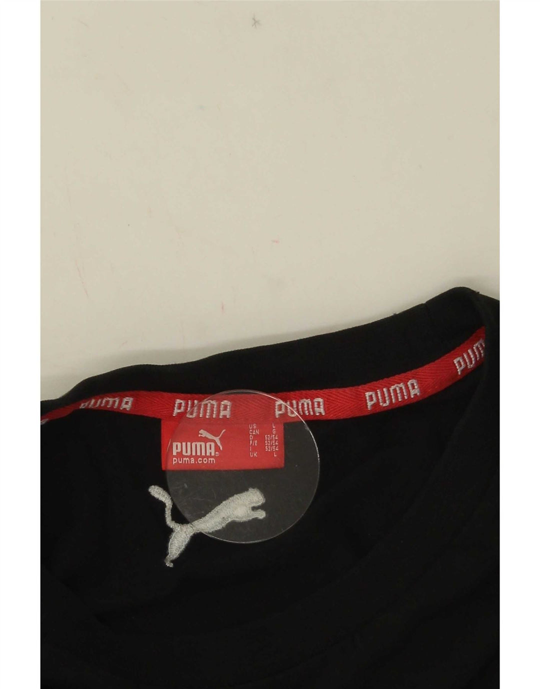 Мужская футболка с рисунком Puma, большая черная