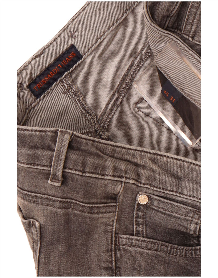Мужские зауженные джинсы Trussardi W31 L27 серые