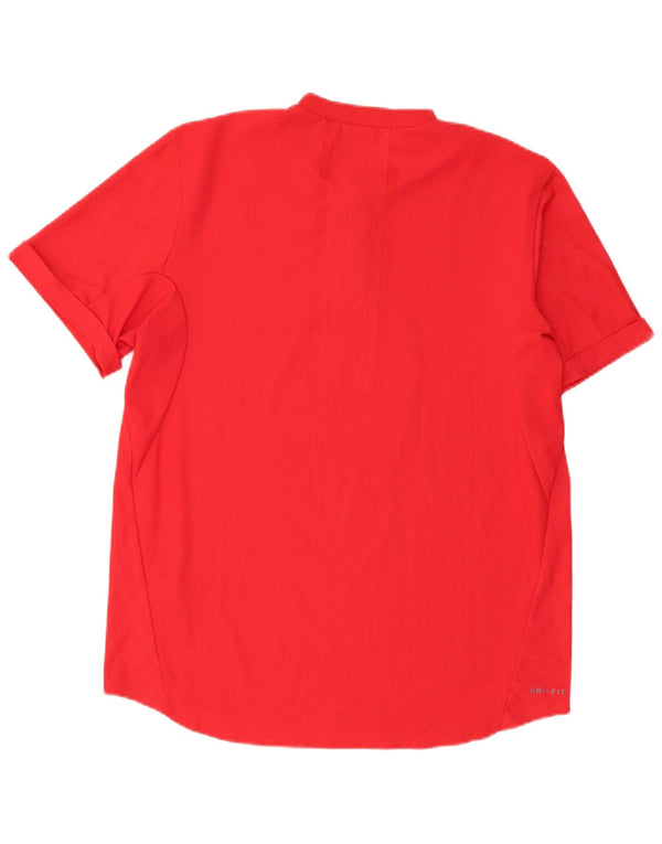 Мужская футболка Nike Dri Fit, большой красный полиэстер