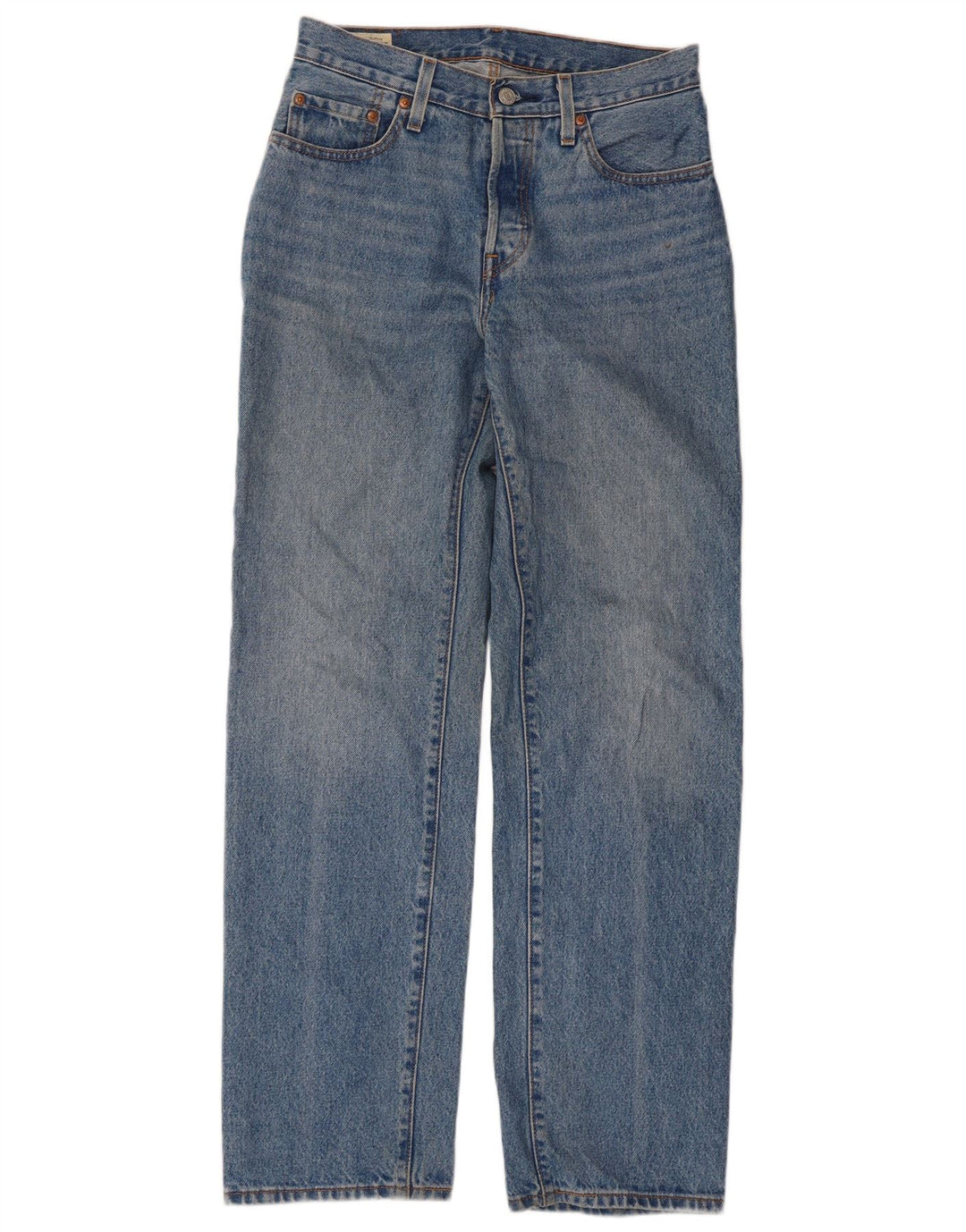 Женские прямые джинсы Levi's 501 W26 L32 синие, хлопок