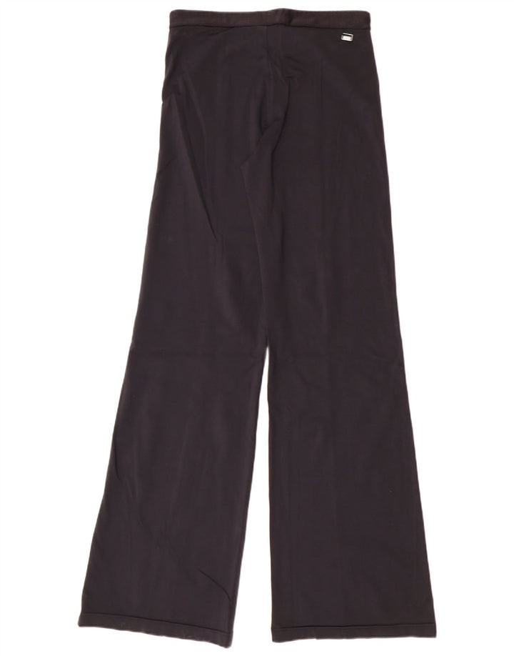 Женские спортивные брюки Adidas Wide Leg UK 14, средний черный, полиамид