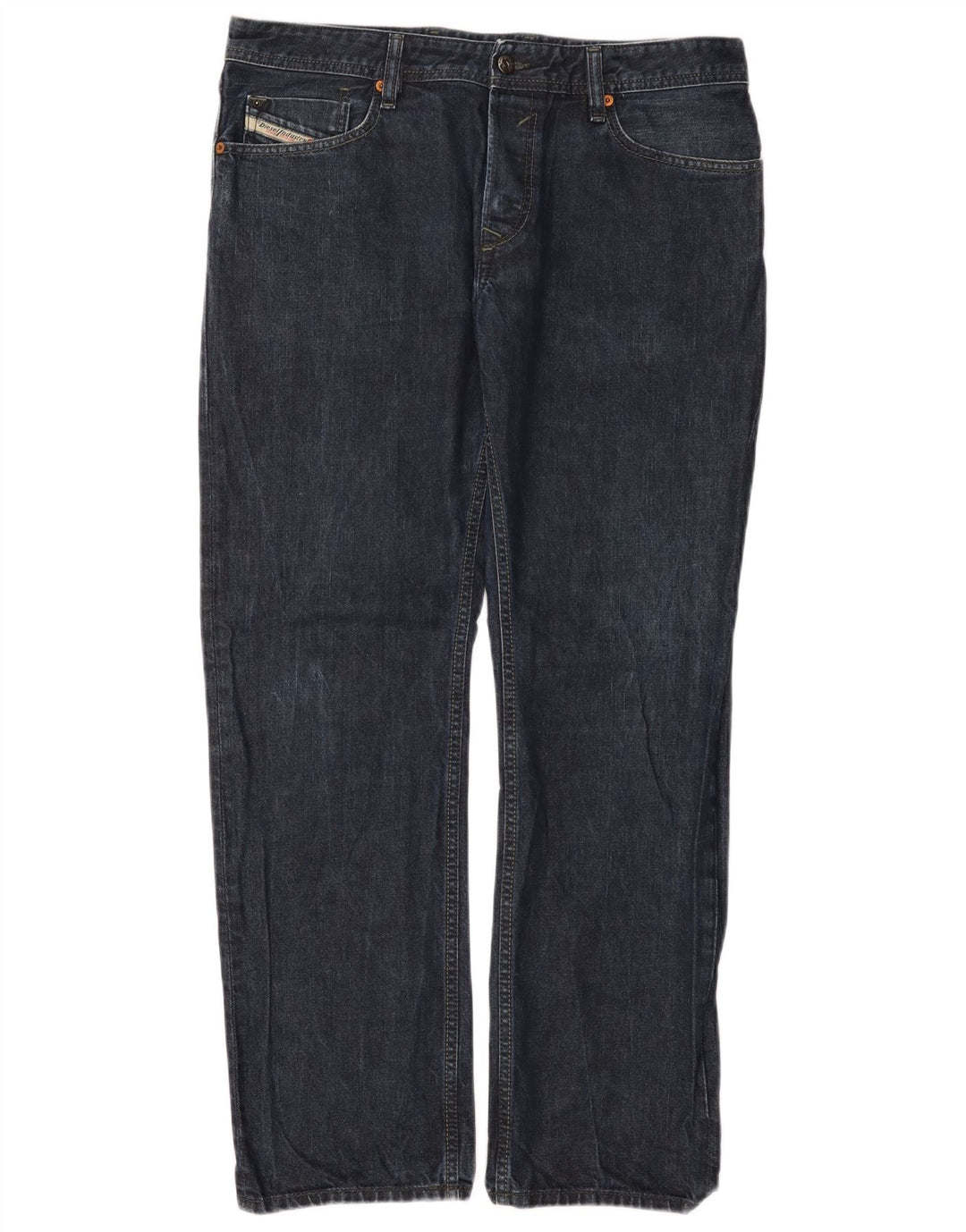 Мужские прямые джинсы Diesel Waykee Regular W34 L32, синий хлопок