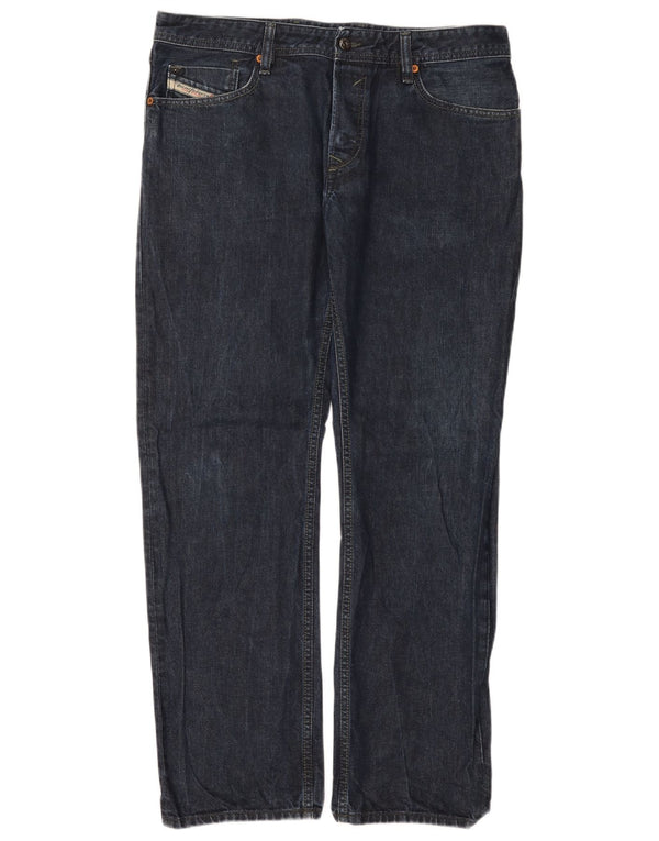 Мужские прямые джинсы Diesel Waykee Regular W34 L32, синий хлопок