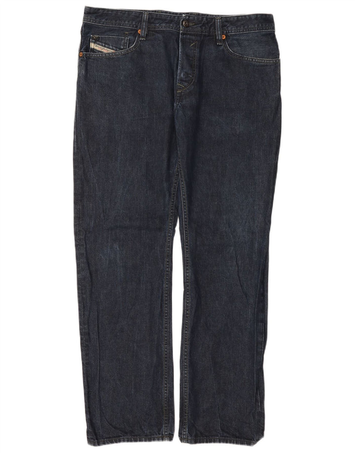 Мужские прямые джинсы Diesel Waykee Regular W34 L32, синий хлопок