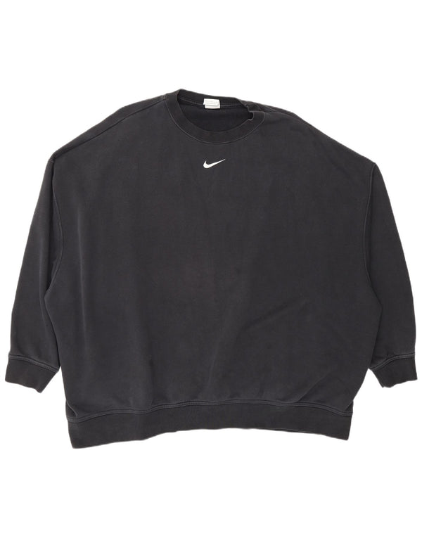 Женский свитер оверсайз Nike UK 18 XL, черный хлопок