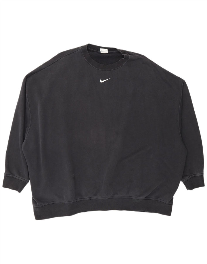 Женский свитер оверсайз Nike UK 18 XL, черный хлопок