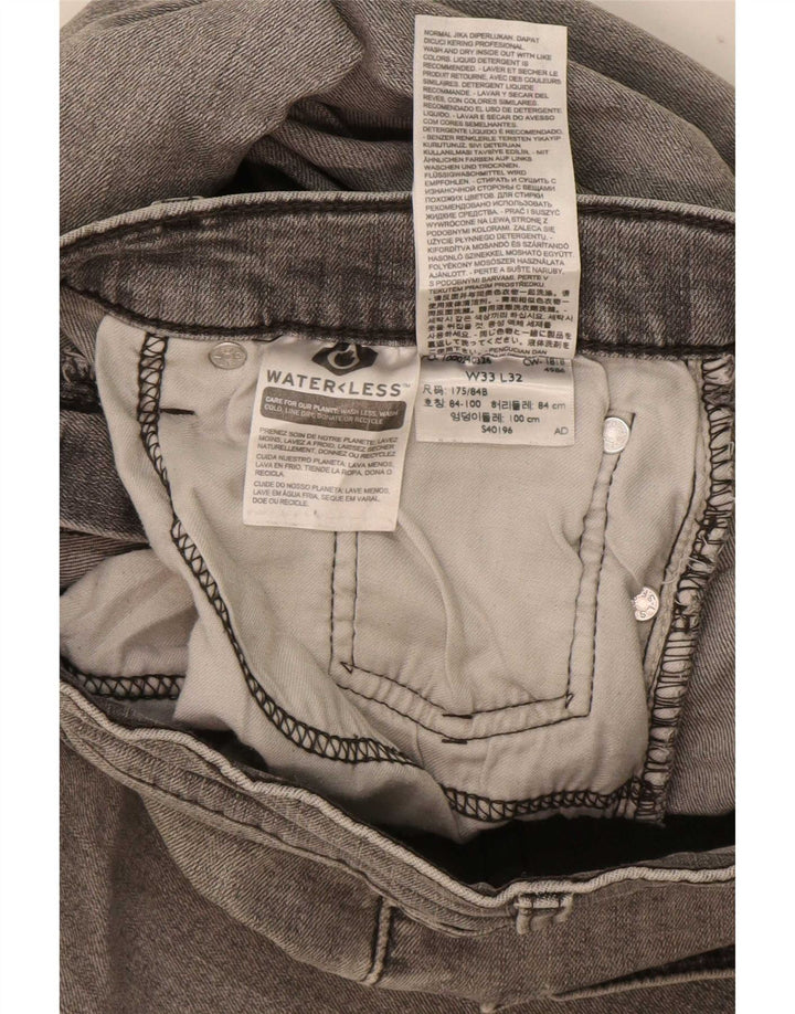 Мужские джинсы Levi's 511 Slim W33 L32 Серые хлопковые