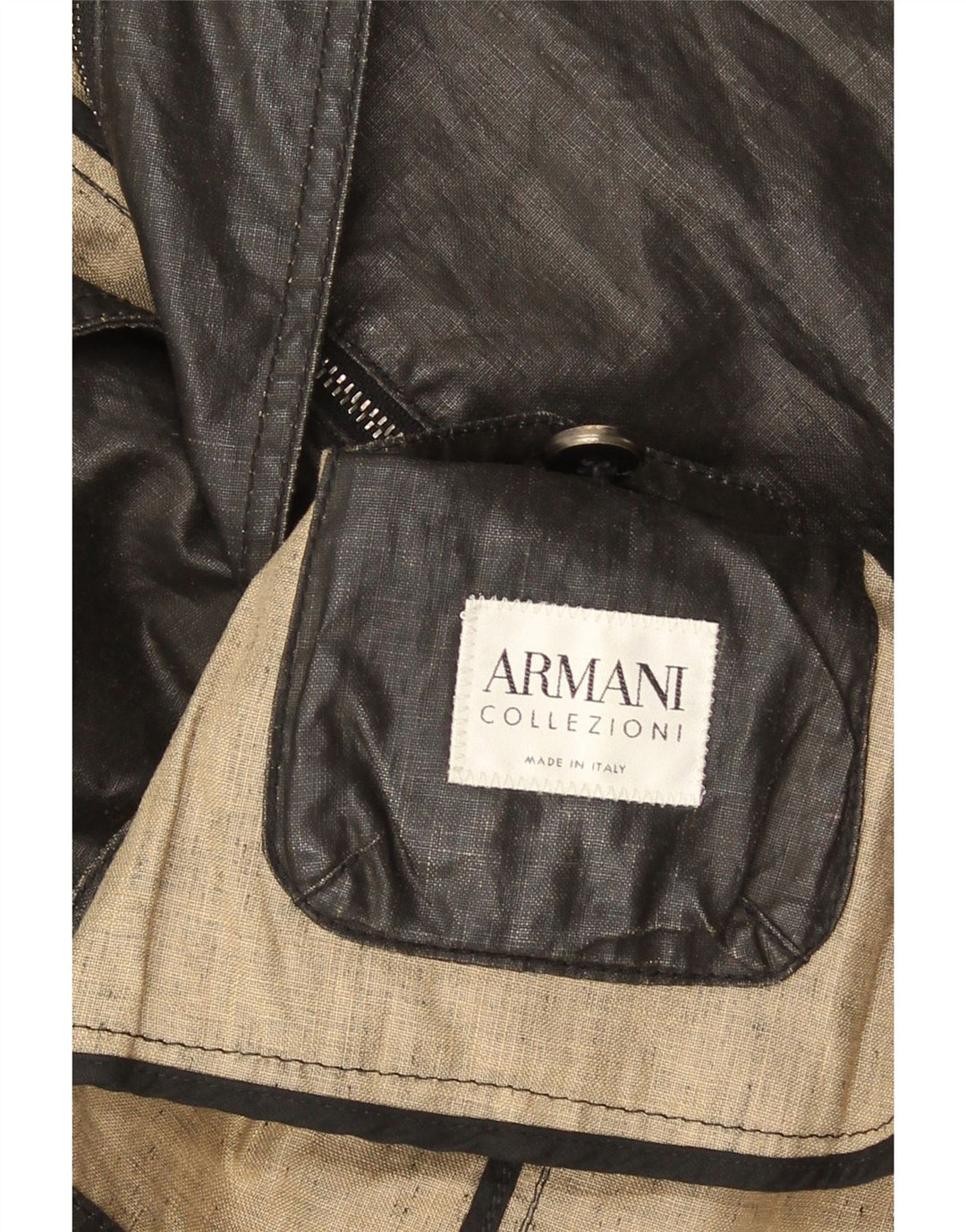 Мужской пиджак на 2 пуговицах Armani Collezioni UK 38 средний черный
