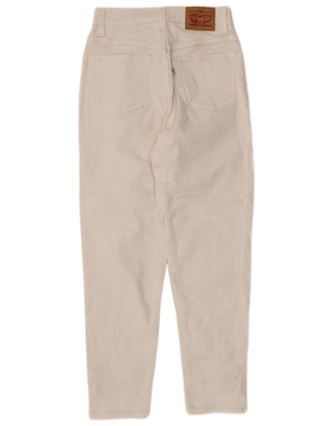 Женские укороченные джинсы Levi's Mom W24 L24, белый хлопок