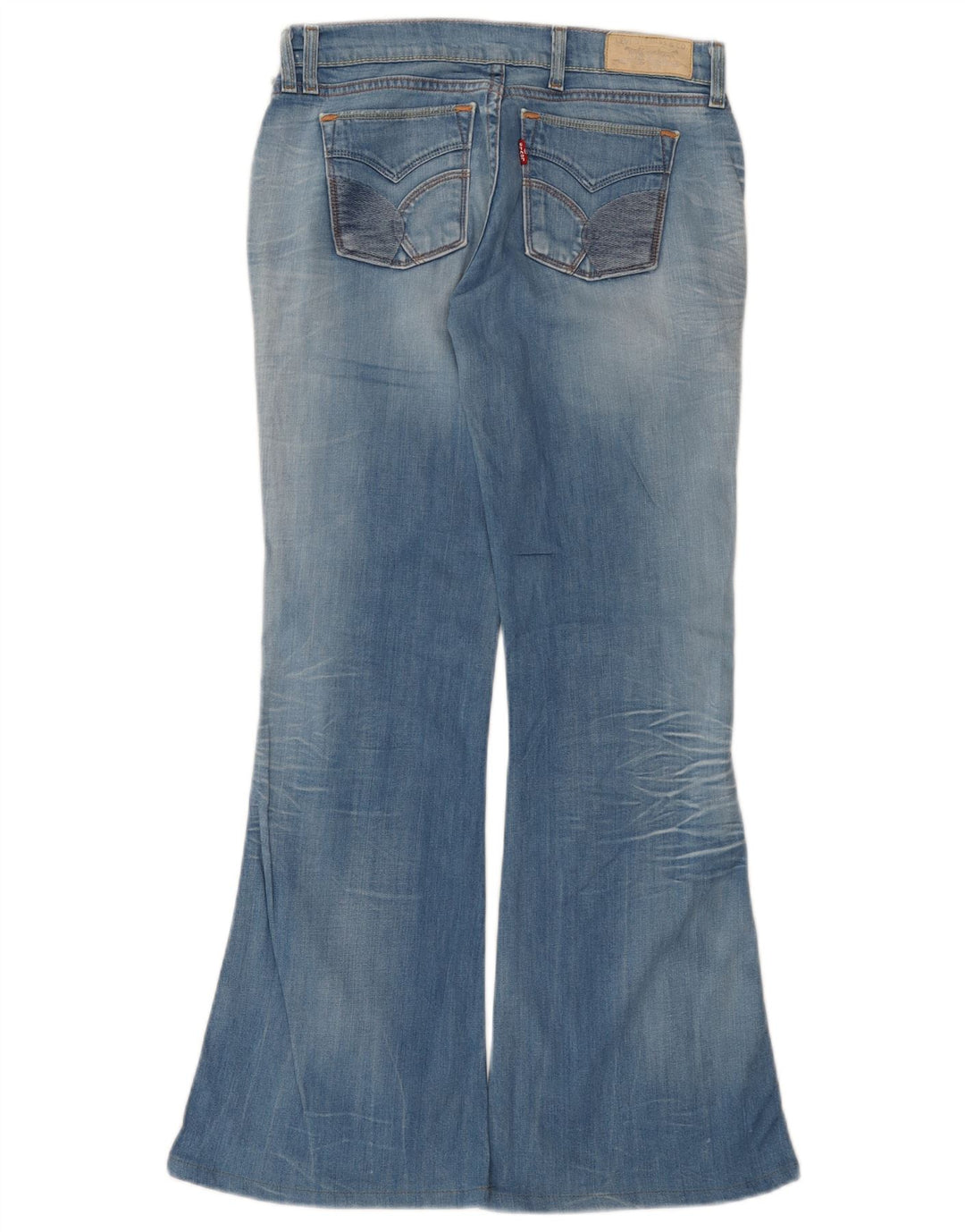 Женские расклешенные джинсы Levi's W29 L32, синий хлопок