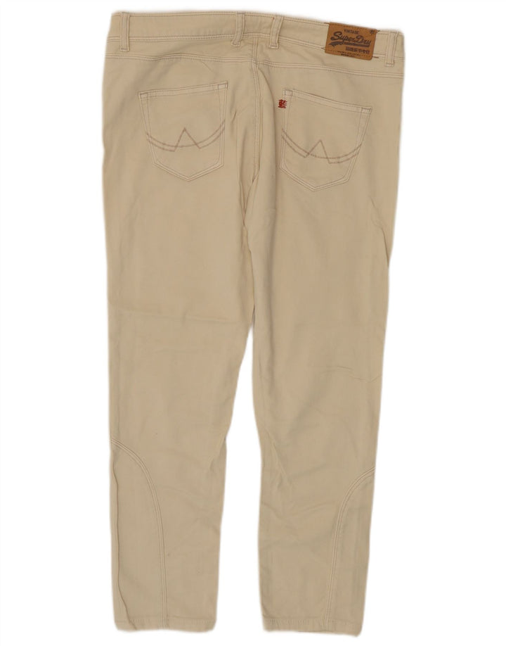 Женские узкие джинсы Superdry W32 L25, бежевый хлопок