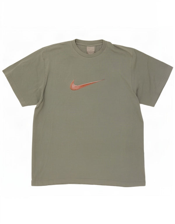 Мужская футболка с рисунком Nike Top UK 42/44, большой зеленый хлопок