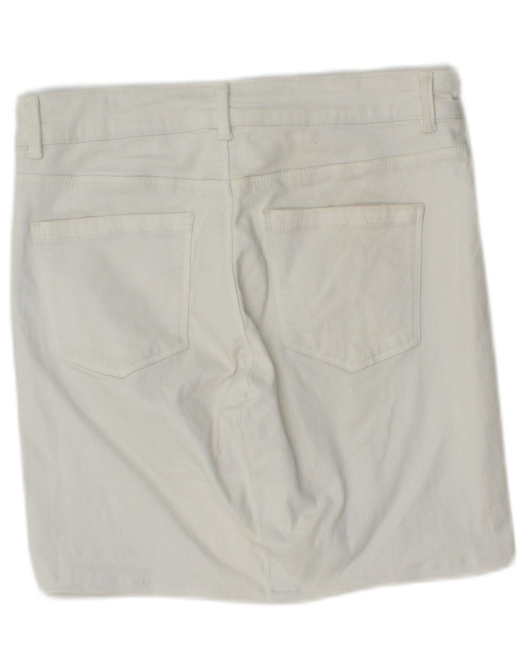 Женские джинсовые шорты Oasis UK 12 Medium W28 Белый хлопок