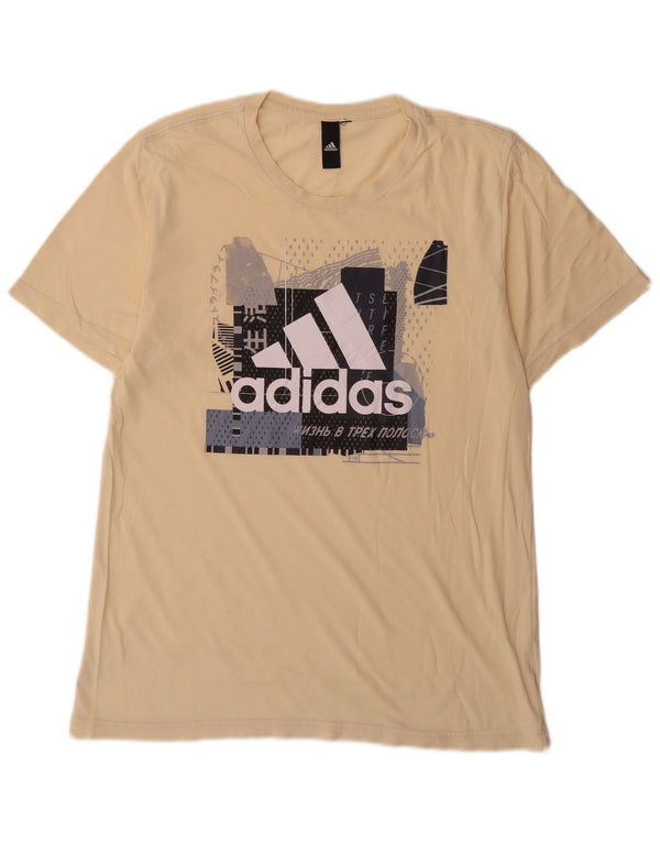 Мужская футболка с рисунком Adidas Top Medium Yellow