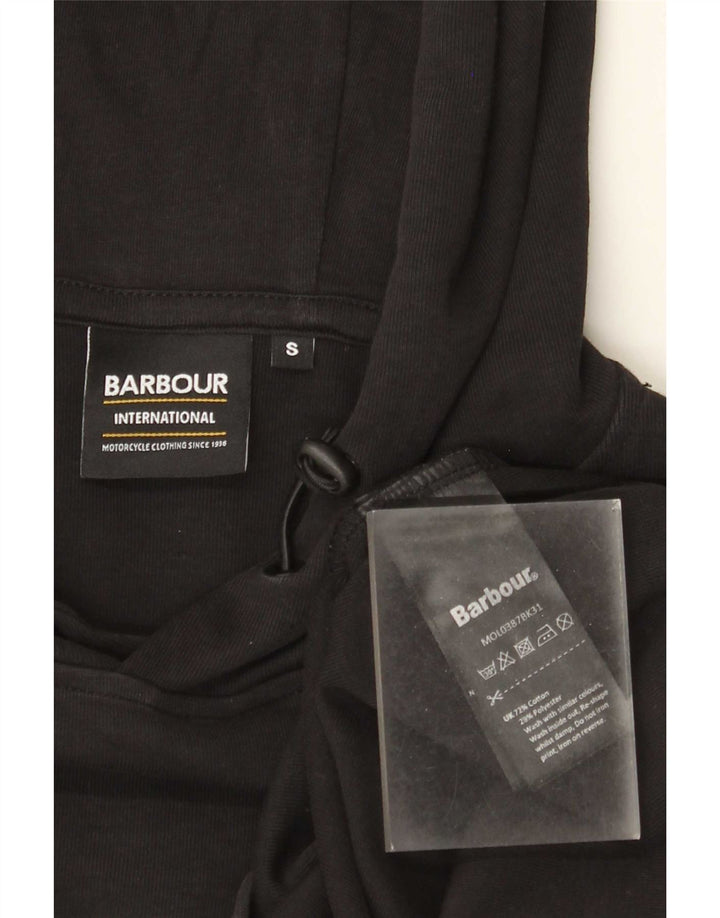Мужской джемпер с капюшоном Barbour, маленький черный, хлопковый