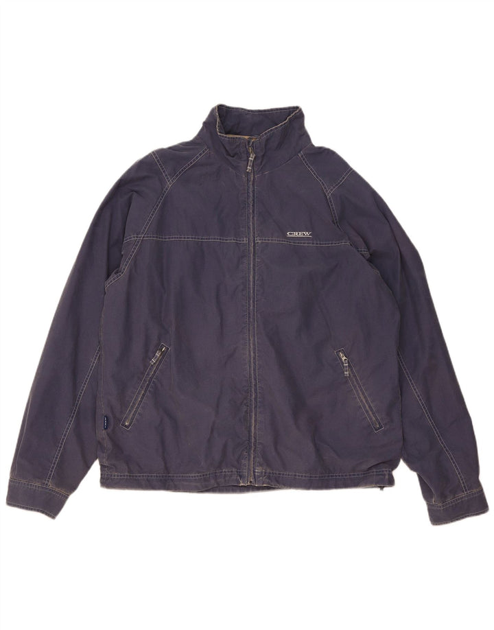 Мужская куртка-бомбер Crew Clothing UK 38, хлопок среднего синего цвета