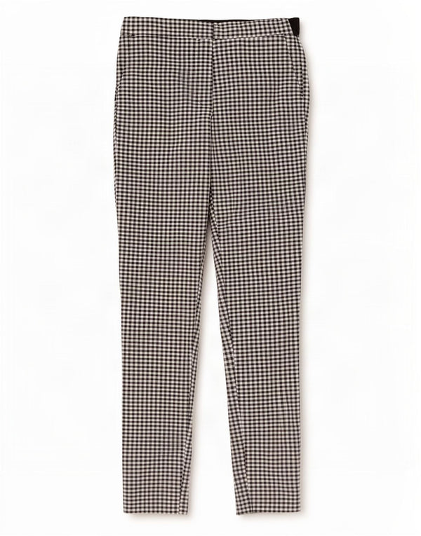Женские узкие брюки чинос Zara, маленькие W27 L27, черные в клетку