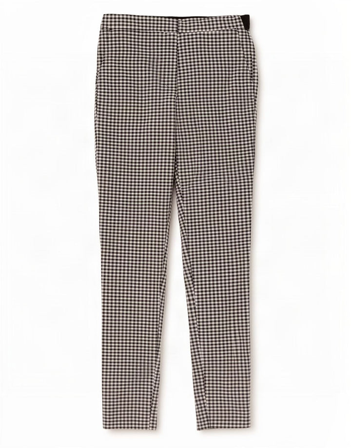 Женские узкие брюки чинос Zara, маленькие W27 L27, черные в клетку