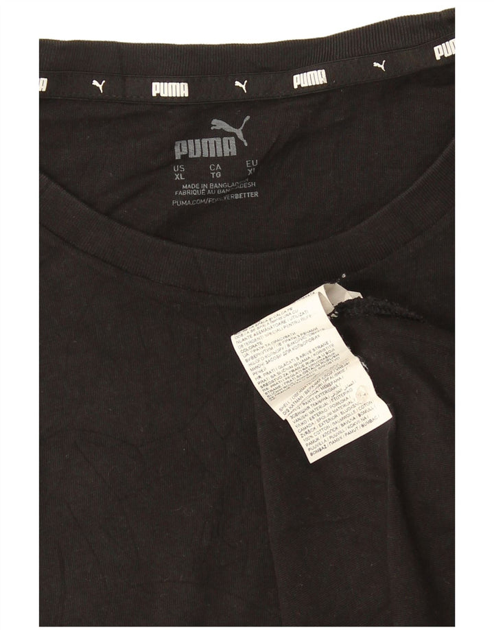 Мужская футболка Puma XL, черный хлопок