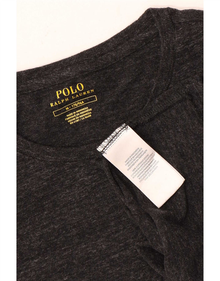 Мужская футболка Polo Ralph Lauren из хлопка среднего серого цвета