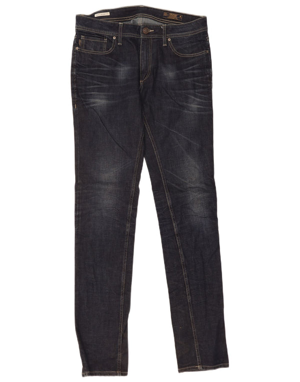 Мужские джинсы скинни Jack & Jones Ben W34 L36, темно-синий, хлопок