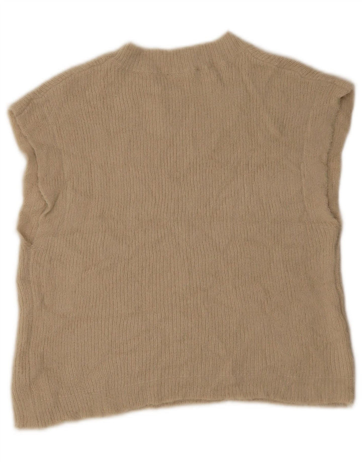 Женская майка Zara Vest UK 12, средний бежевый акрил