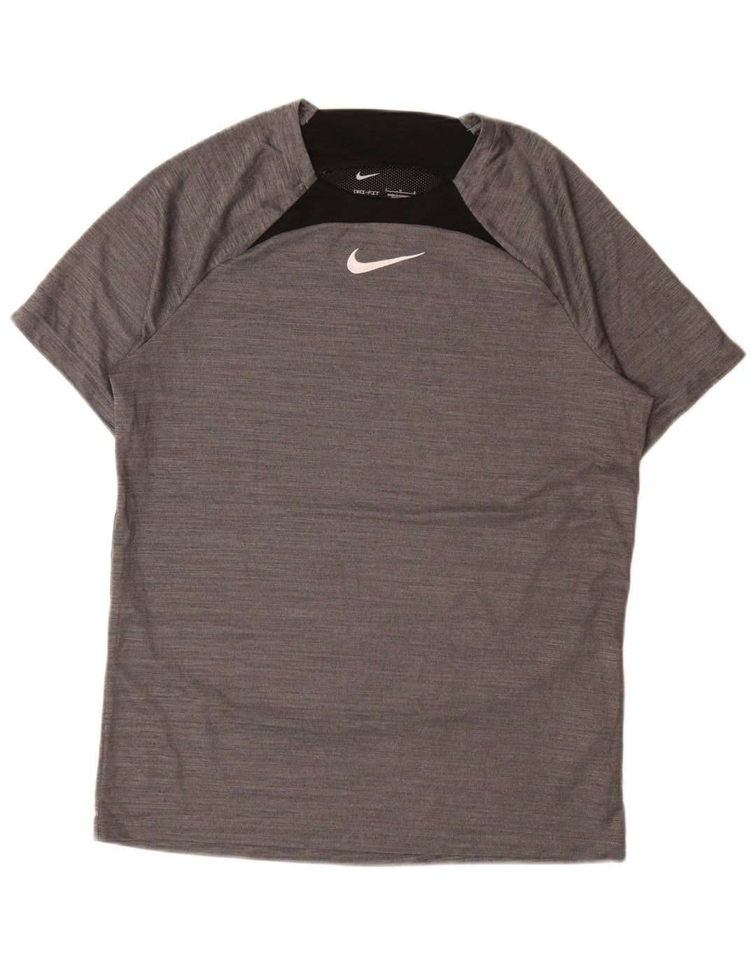 Мужская футболка Nike Dri Fit, большой серый полиэстер с цветными блоками