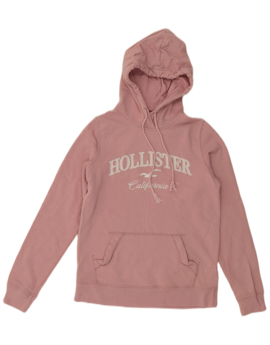 Женский джемпер с капюшоном HOLLISTER UK 6 XS, розовый хлопок
