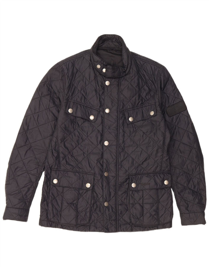 Мужская стеганая куртка Barbour UK 38 средний темно-синий полиамид