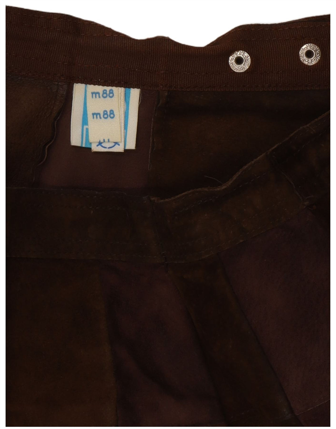 Женская замшевая мини-юбка VINTAGE W26, маленькая коричневая кожа