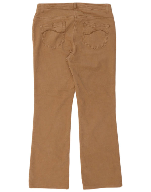 Женские вельветовые брюки Marks & Spencer UK 12 Medium W32 L29 Бежевые
