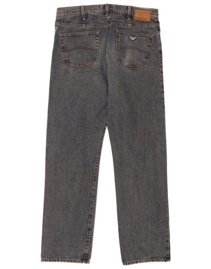 Мужские прямые джинсы Armani W38 L33 синие, хлопок