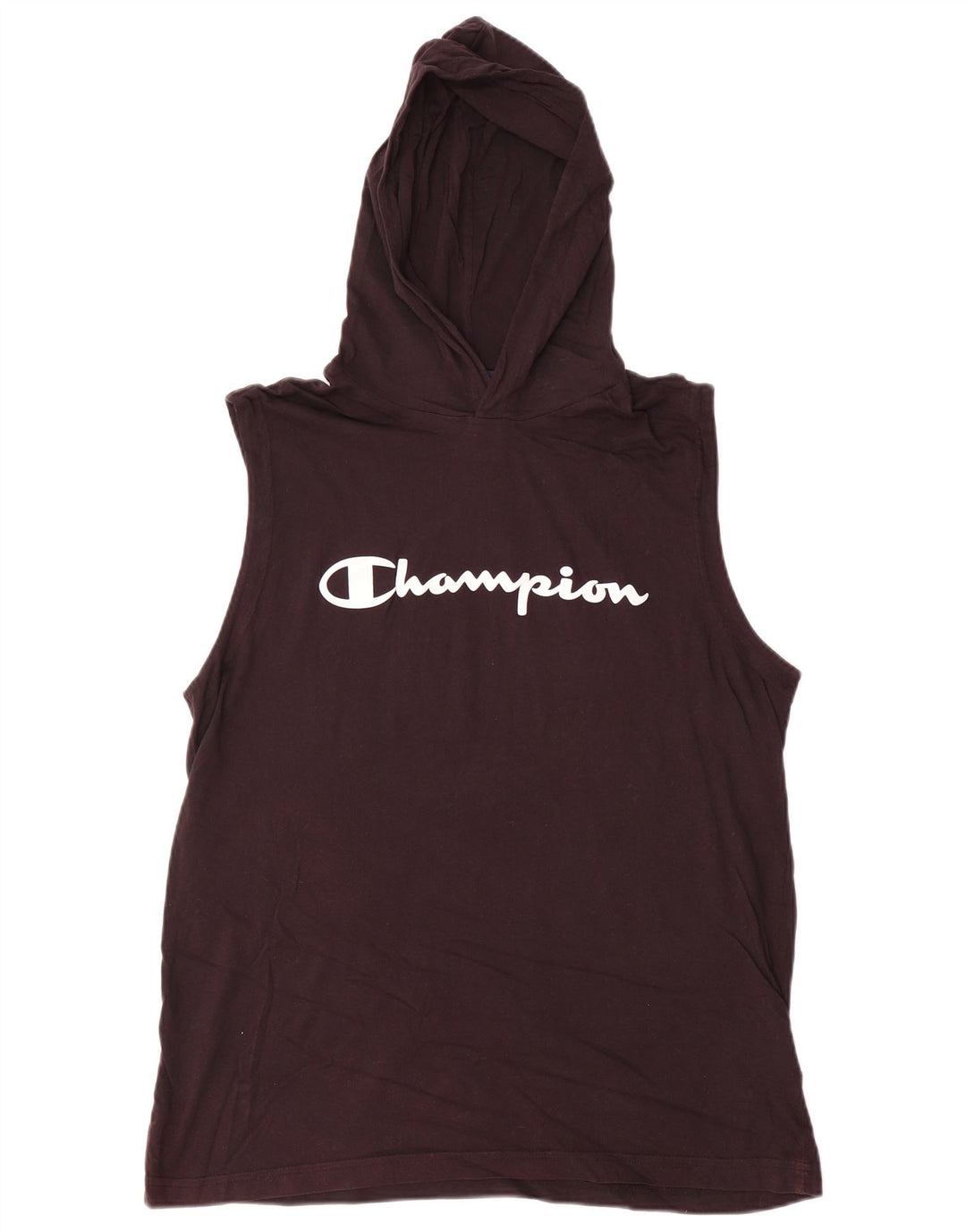 Мужской жилет Champion с капюшоном, большой черный, хлопок