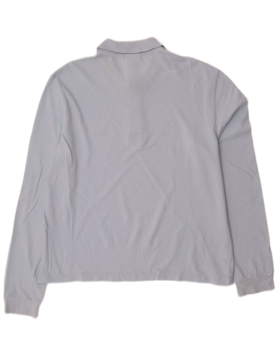 Мужская рубашка-поло LACOSTE с длинным рукавом, размер 4, средний синий хлопок