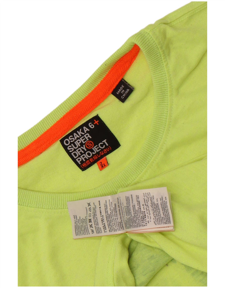 Superdry Мужская футболка с рисунком Osaka Top 2XL Зеленый полиэстер