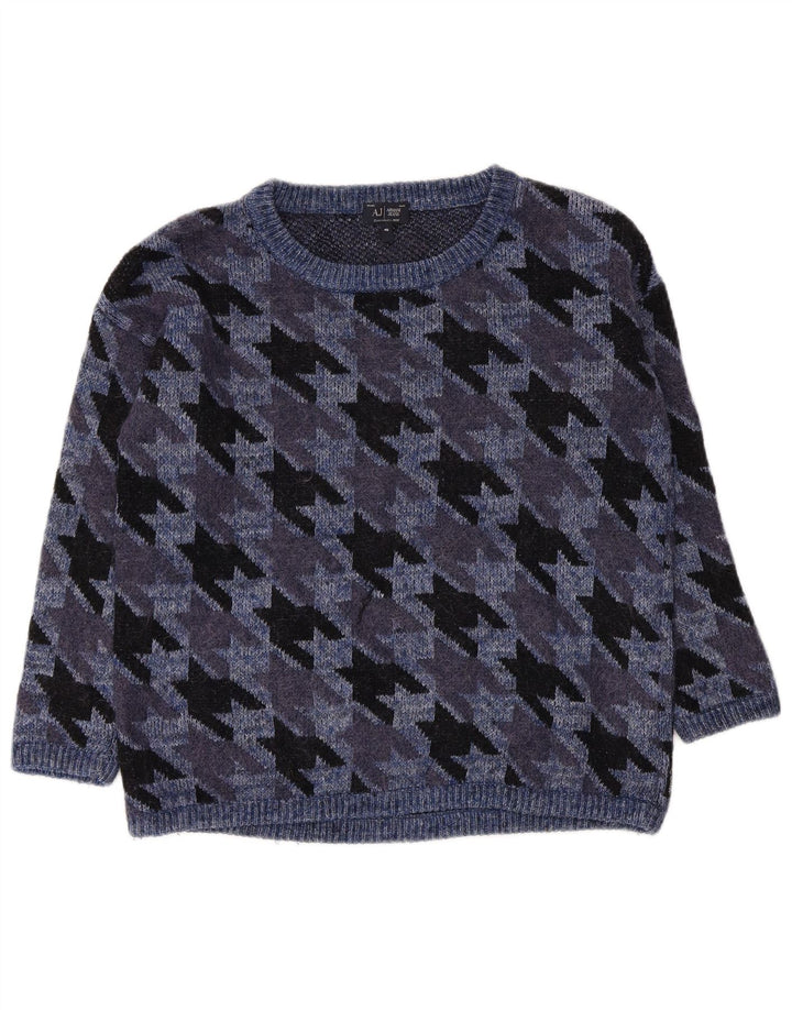 Женский свитер с вырезом лодочкой Armani Jeans EU 40, средний, темно-синий