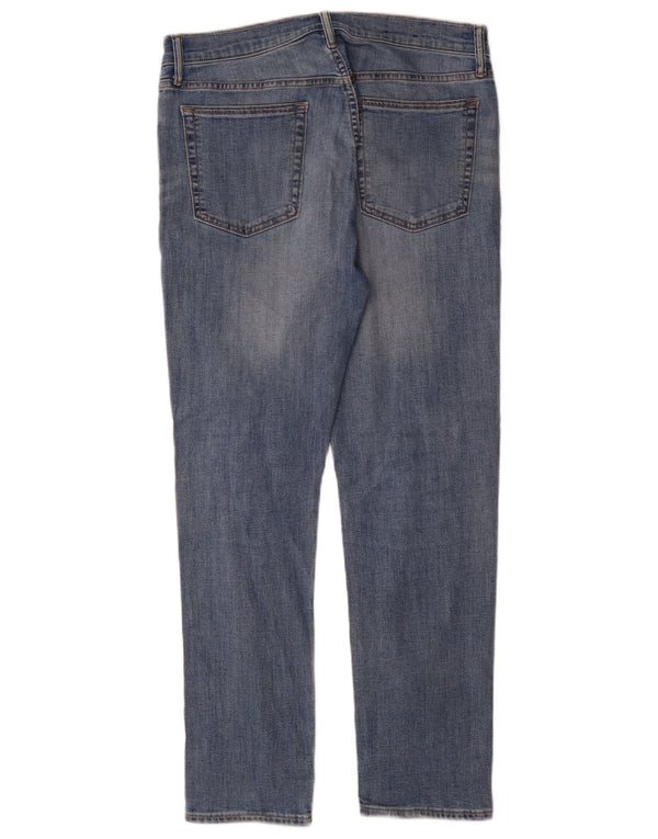 Женские узкие зауженные джинсы с высокой талией Gap W32 L30, синие, хлопок