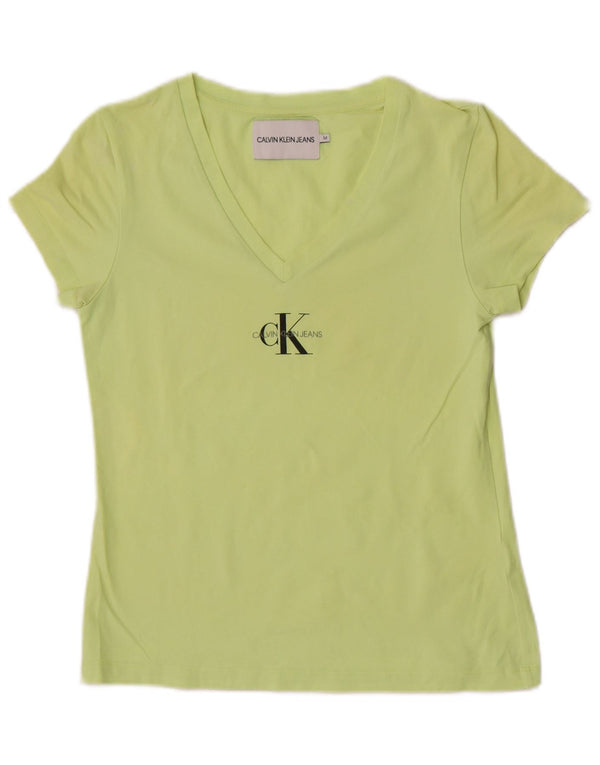Женская футболка с рисунком Calvin Klein Jeans Top UK 12 Medium Green